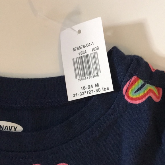 Old Navy Baby Girl Size 18-24 Month Short Sleeve Tops (Quantity 2) - Picture 5 of 6